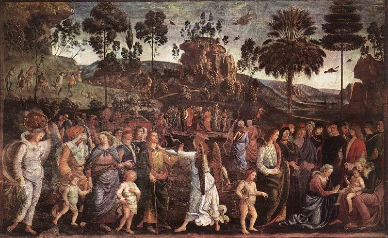 PERUGINO, Pietro Moses's Journey into Egypt a oil painting image
